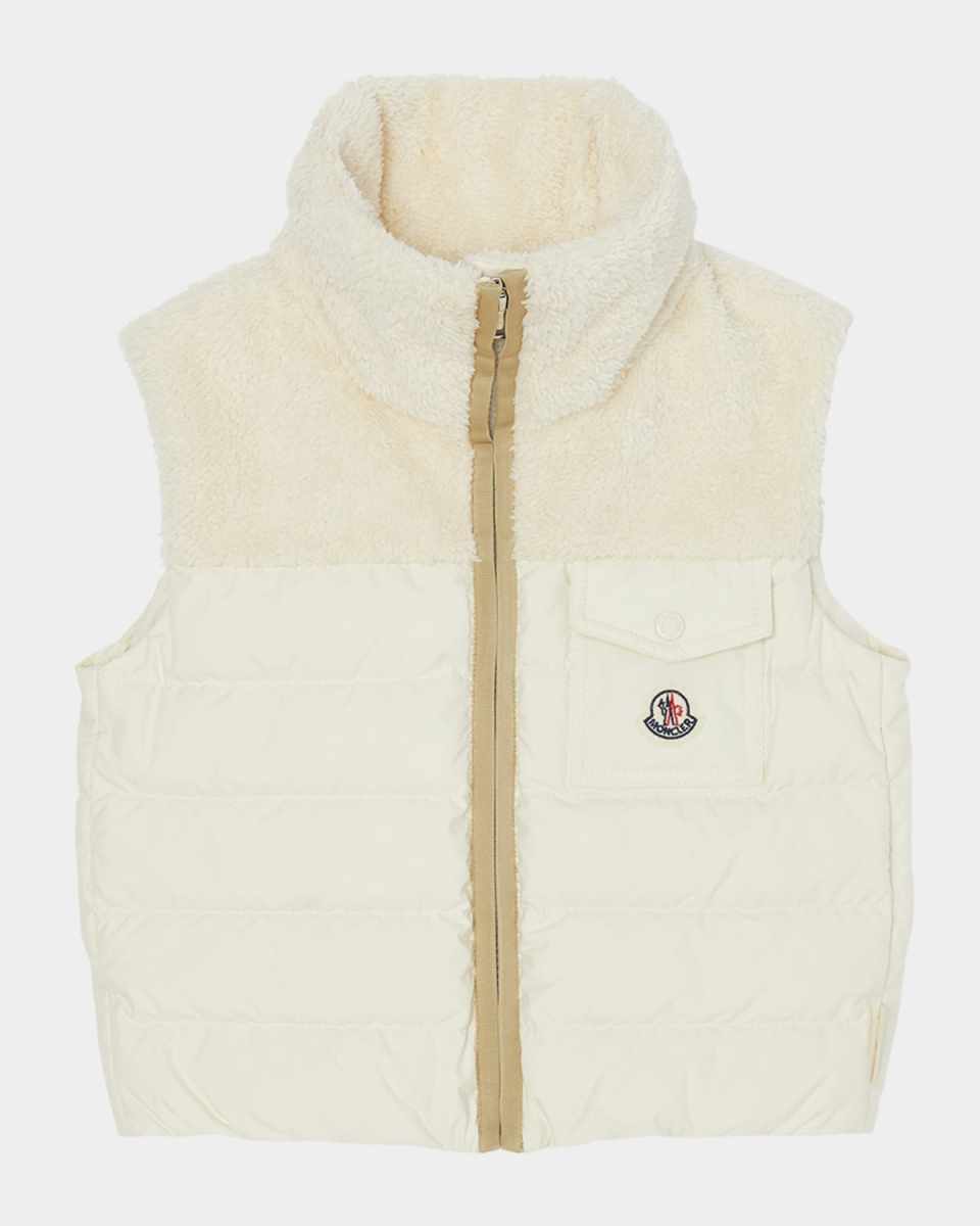 Girl's Jeromy Teddy Trim Vest, Size 4-